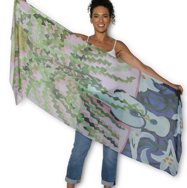 Viscose Modal Scarf - Wild Banksias