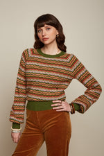 Raglan Sweater Twitty - Olive Green