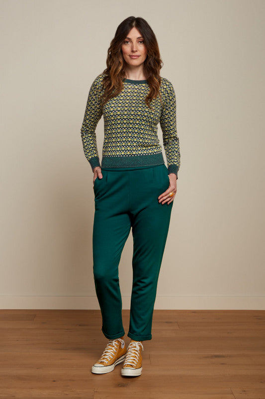 Agnes Top Darling - Pine Green