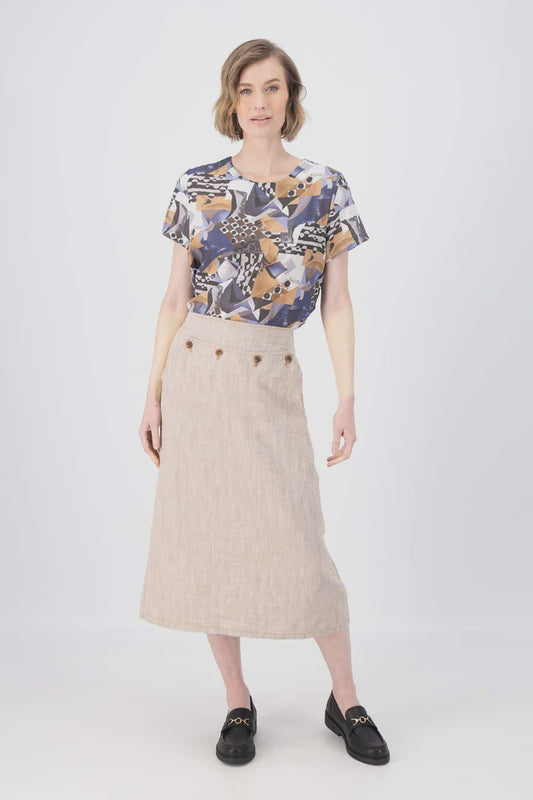 Hepburn Panorama Skirt - Beige