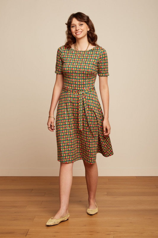 Betty Dress Rondine - Ponderosa Green