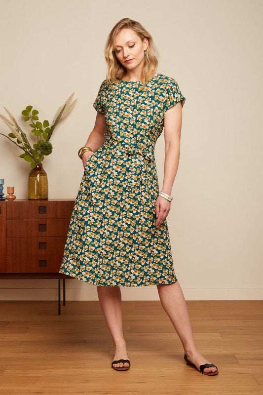 Betty Loose Fit Dress Tammie - Ponderosa Green