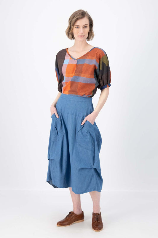 Milwaukee Todos Skirt - Mid Wash Denim