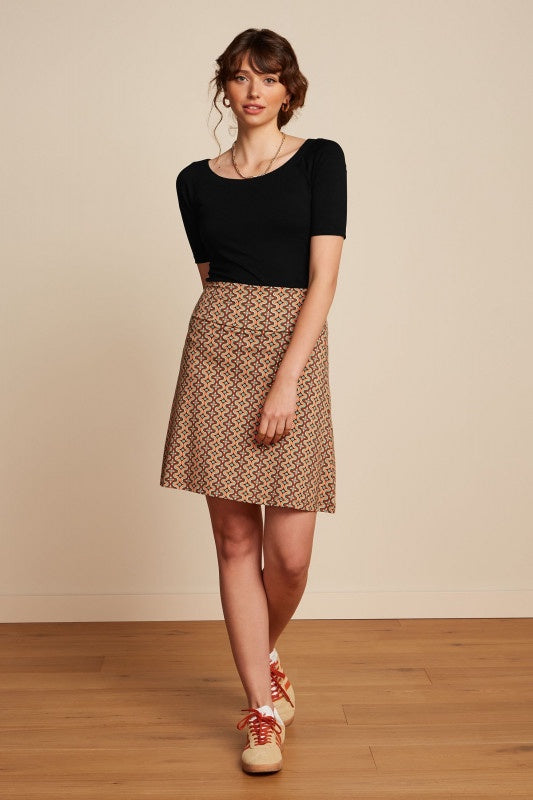 Border Skirt Twisted - Black