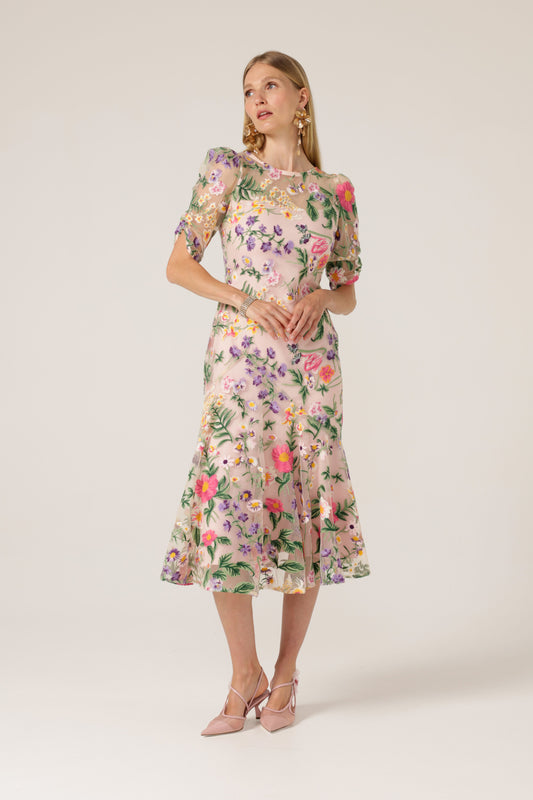 Cardelina Dress - Lavender Pink Floral