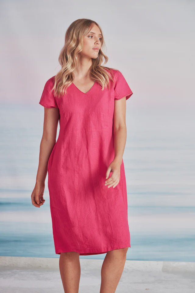 Evelyn Dress - Fuchsia