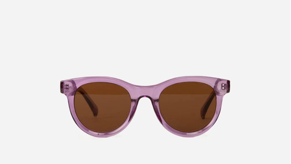 Jazi Rounded Sunglasses - Lilac Grey