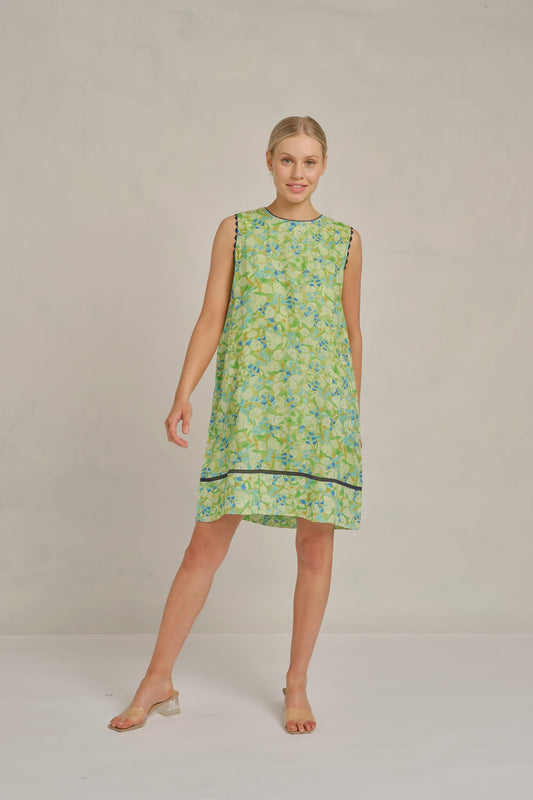 Lenna Wave Dress Delilah - Meadow