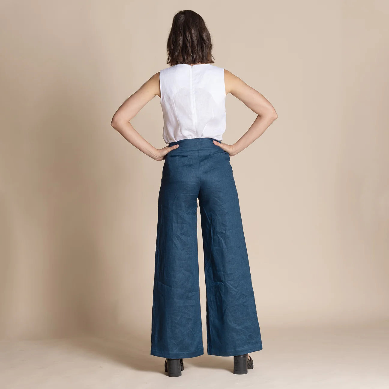 Linen Zurich Pants - Bluemoon