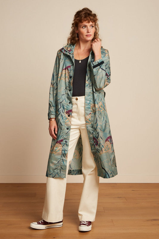 Lizzy Raincoat Rain - Dusty Turquoise