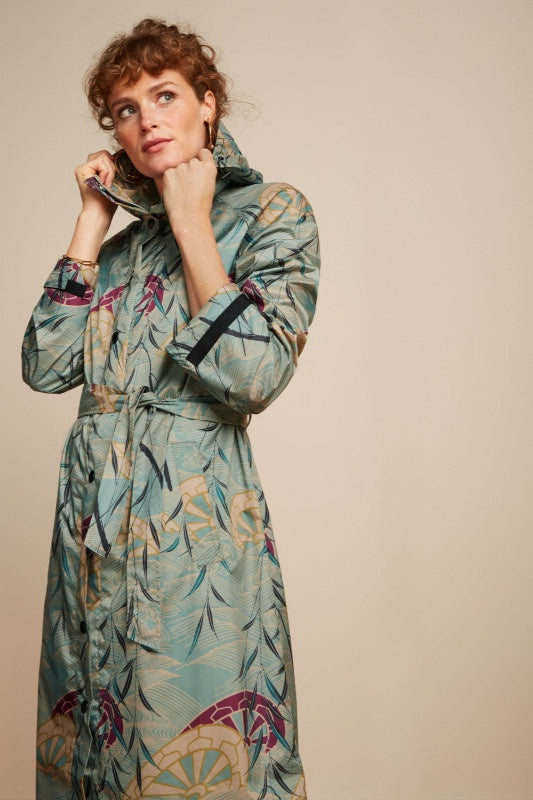 Lizzy Raincoat Rain - Dusty Turquoise