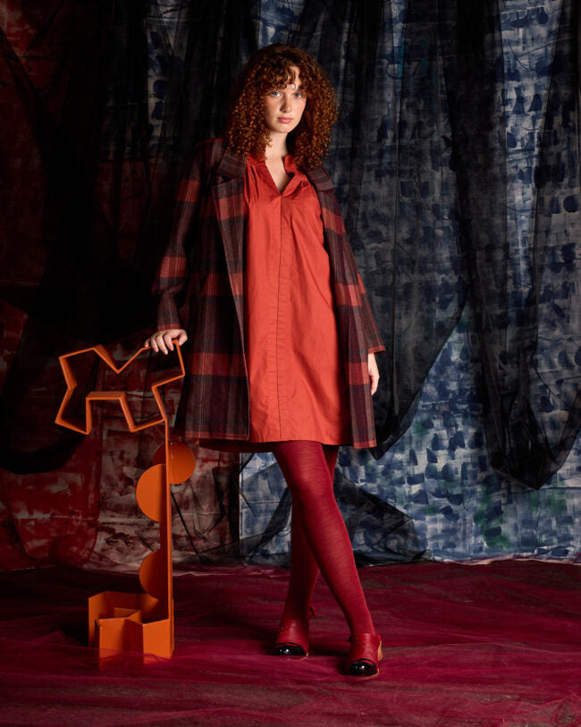 Luxe Merino Wool Tights - Henna