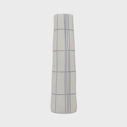 Medium Tube Vase - Plaid