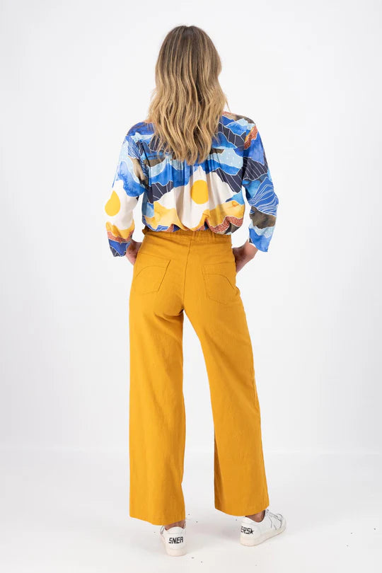 Peggy Long Pants - Mustard Yellow