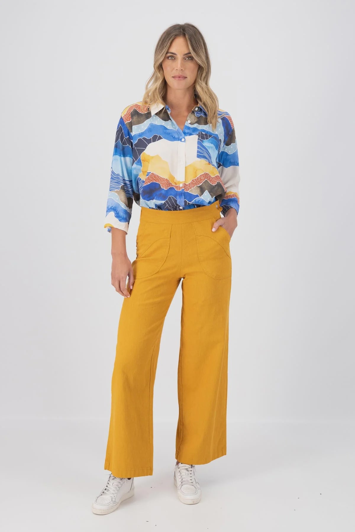 Peggy Long Pants - Mustard Yellow