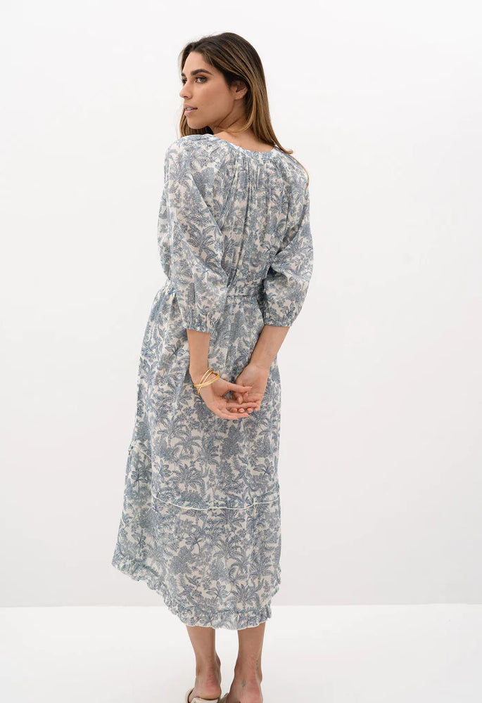 Nahla Elysian Dress - Navy Print