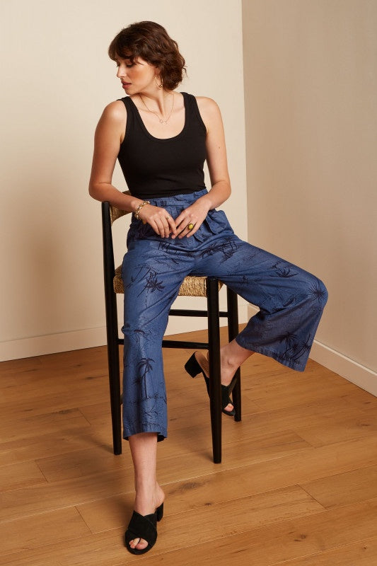 Neva Cropped Pants Daytrip - Denim Blue