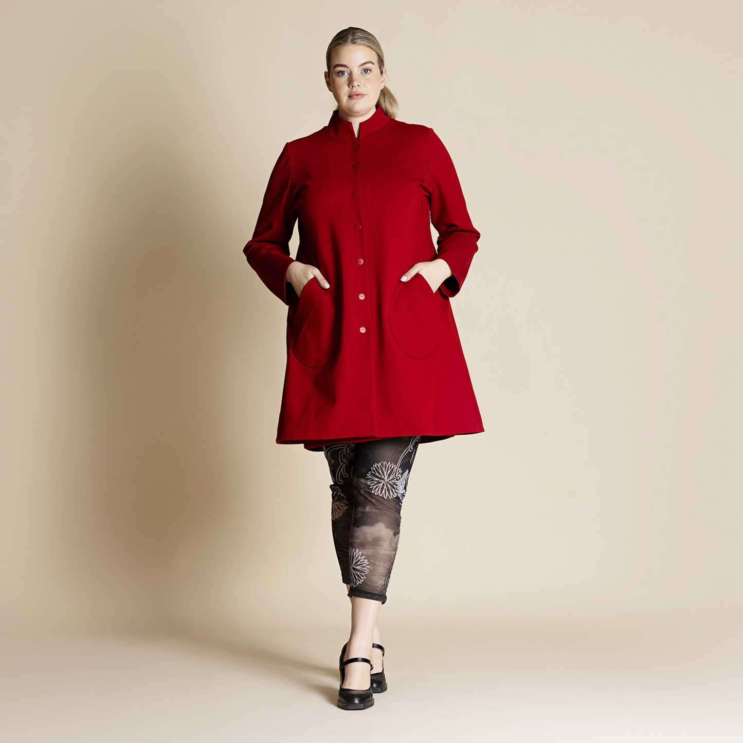 Ponti Merchant Coat -Red