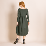 Ponti Romance Dress - Dark Green