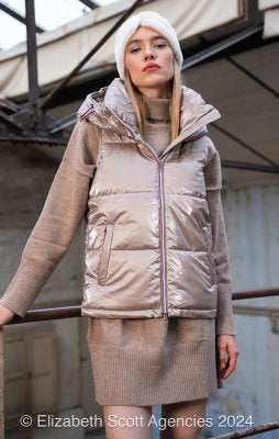 Puffer Vest - Rose Gold