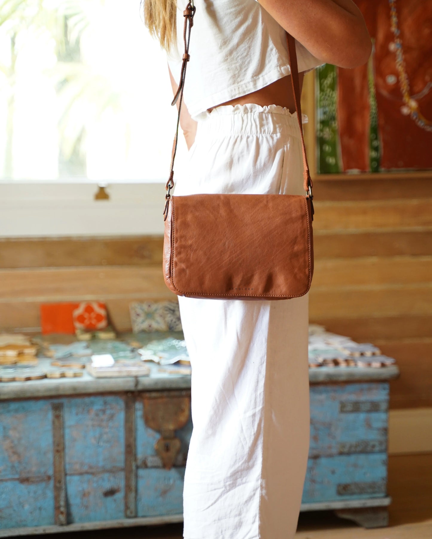 Rasa Crossbody Bag - Tan