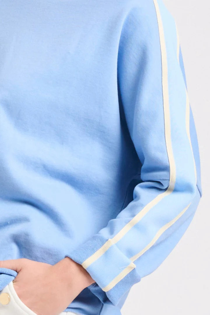 Raw Tape Long Sleeve Sweatshirt - Provincial Blue