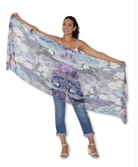 Viscose Modal Scarf - Peacocks