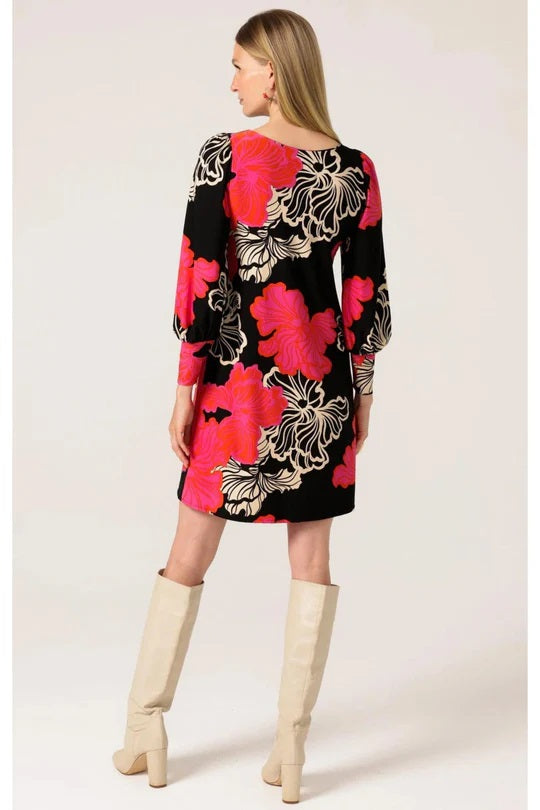 Scarlet Ibis Dress - Red/Pink/Black Floral