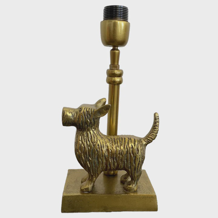 Schnautzer Lamp Base  - Bronze