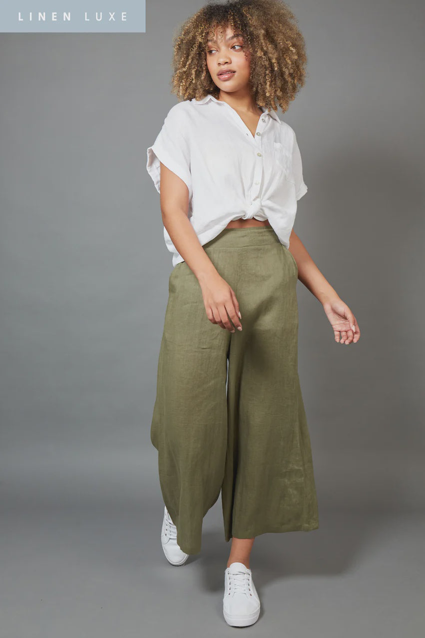 Studio Crop Pant - Khaki