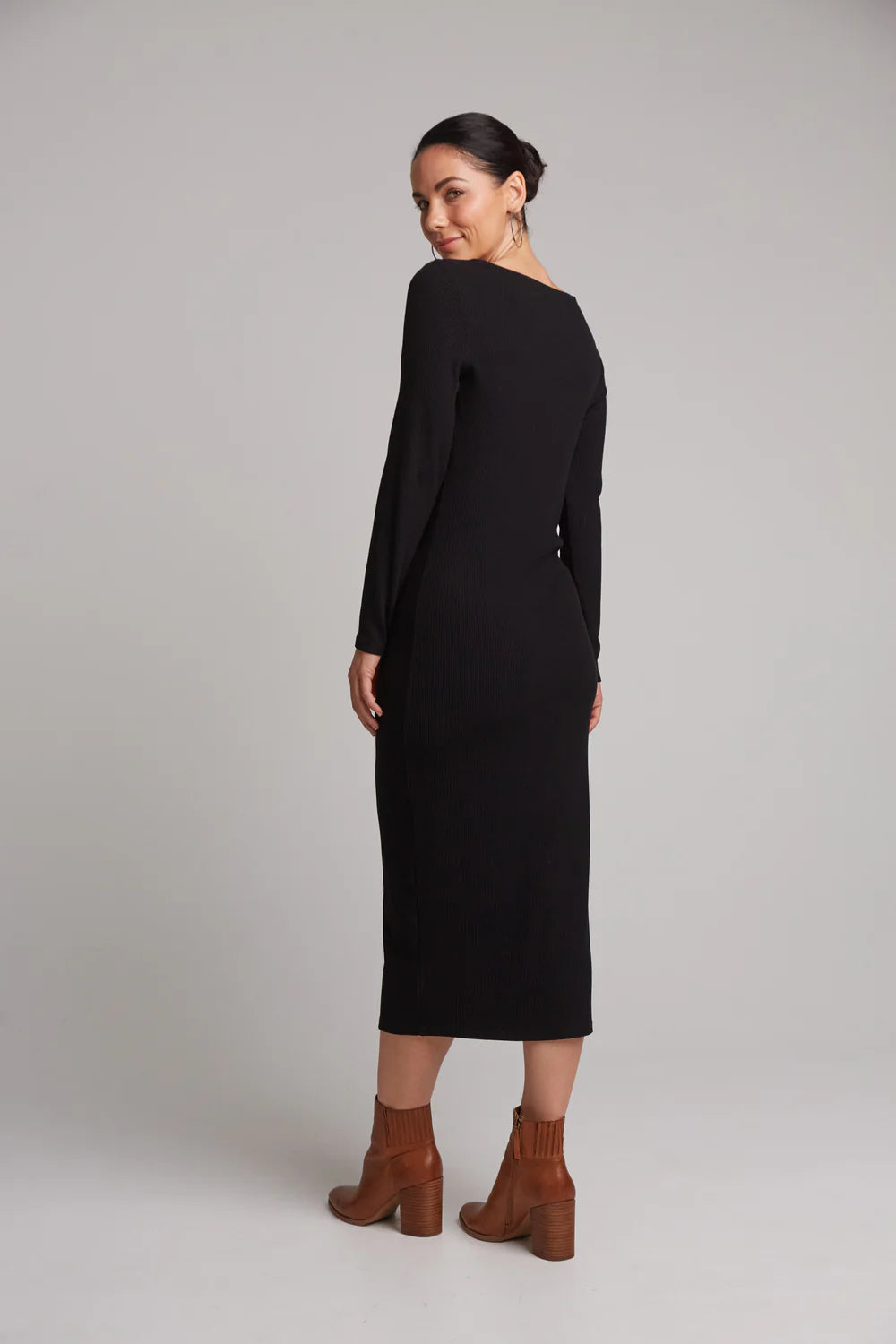 Studio Jersey Maxi Dress - Ebony