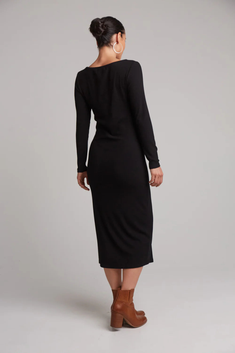 Studio Jersey Maxi Dress - Ebony