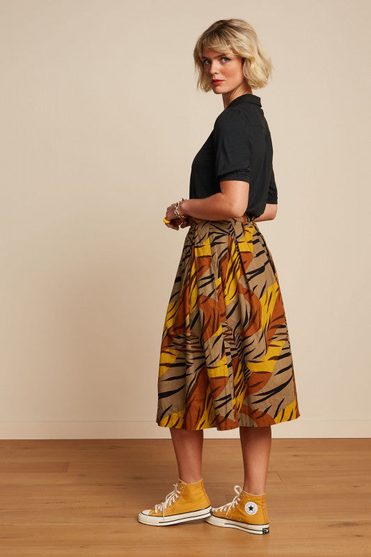 Suzette Pleat Skirt Zolea- Sulphur Yellow