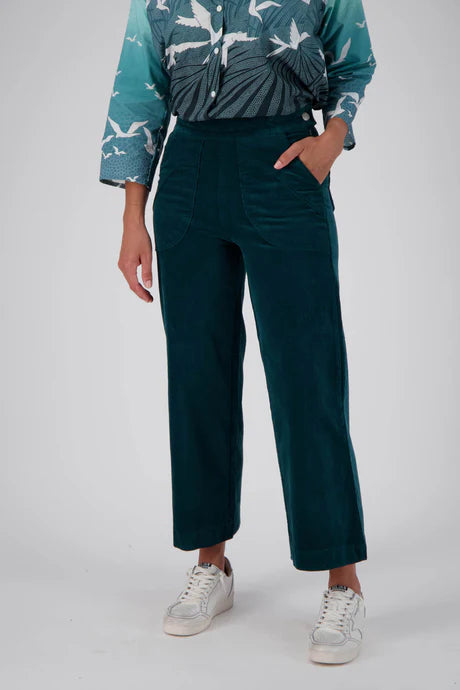 Peggy Winter Cord Pants - Teal