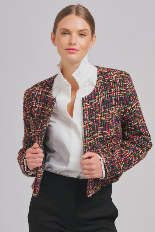 The Audrey Boucle Jacket - Multi