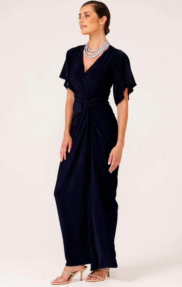 The Emporium Maxi - Navy Lurex