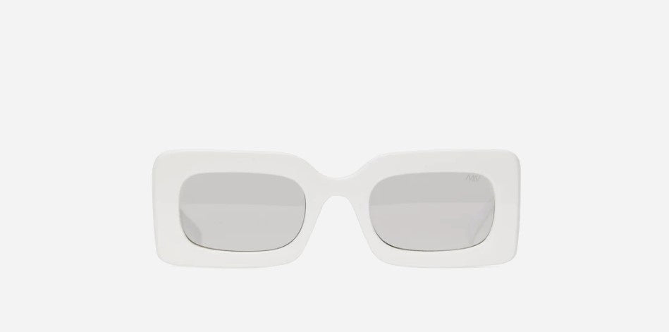 Tito Rectangle Sunglasses - White