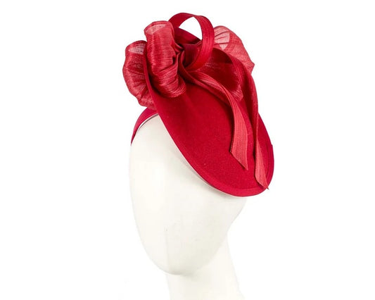 Winter Plate Fascinator - Red