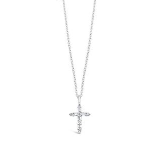 925 SS CZ Cross Necklace