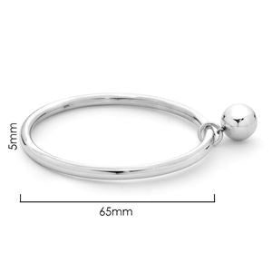 925 Sterling Silver Bangle with Ball