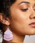 Trifan Earrings - Lavendar