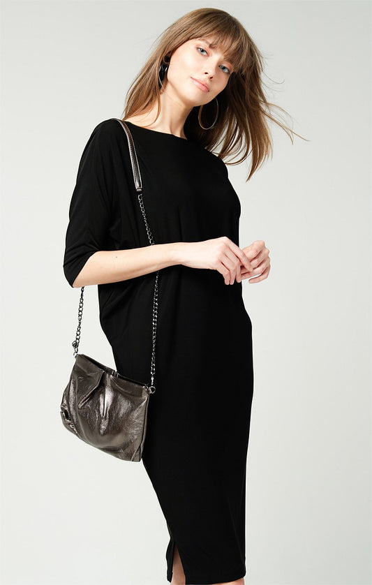 Batwing Reversible Dress - Black