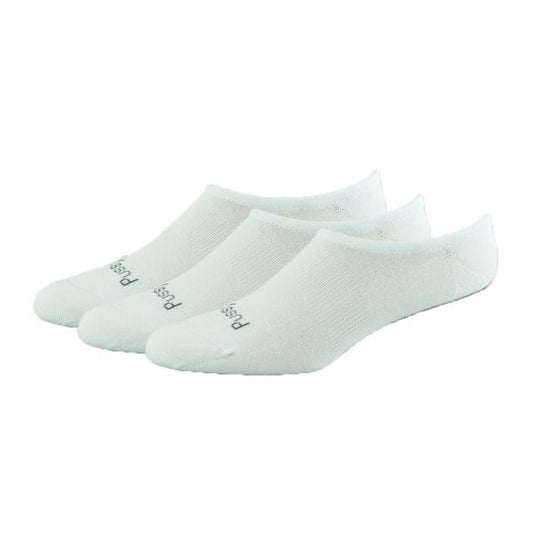 Bamboo Invisible Socks 3pk - White