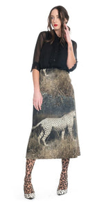 A-Line Skirt - Cheetah
