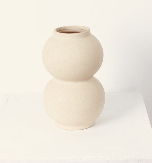 Island Double Bubble Vase - Sand