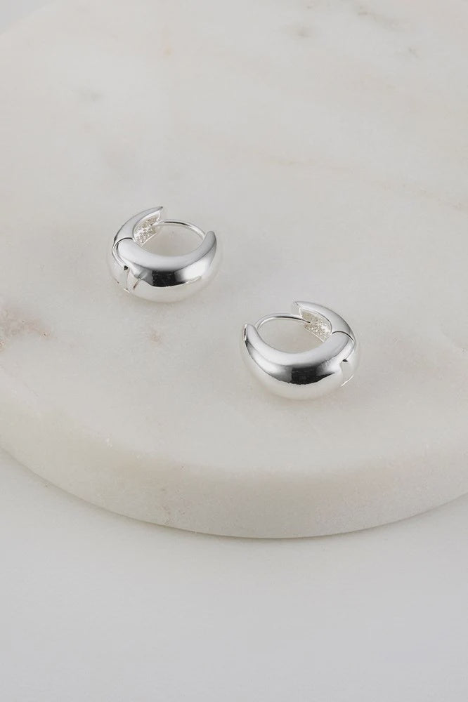 Steph Hoop Earring - Silver