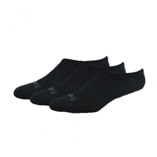 Bamboo Invisible Socks 3pk - Black