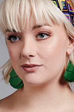 Trifan Earring - Green