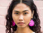 Trifan Earrings - Pink