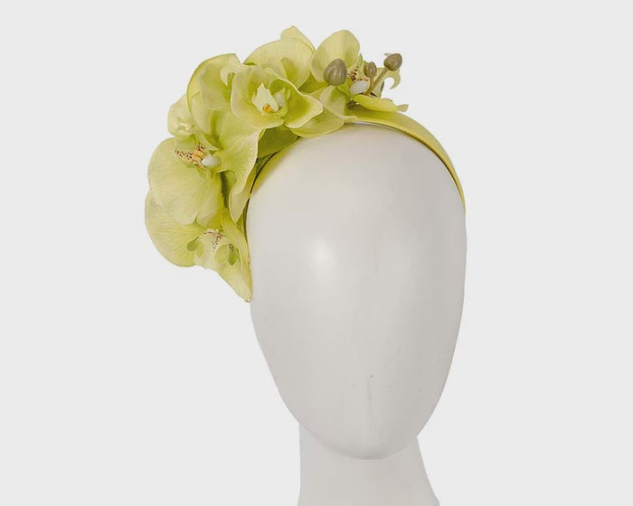 Orchid Fascinator - Lime